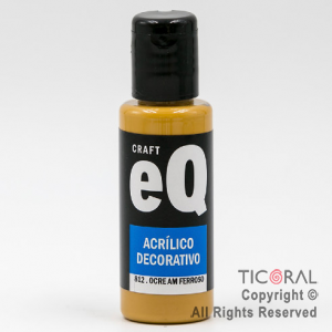 ACRIL.DECOR.EQ 812 OCRE AMARILLO FERROSO 50ML X 6 UNIDADES